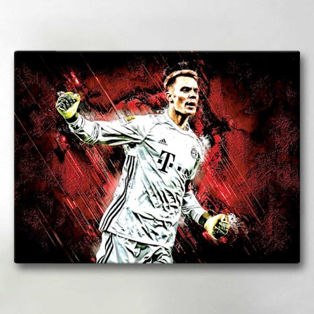 Lerretmaleri / Maleri - Manuel Neuer - 40x30 cm - Lerret