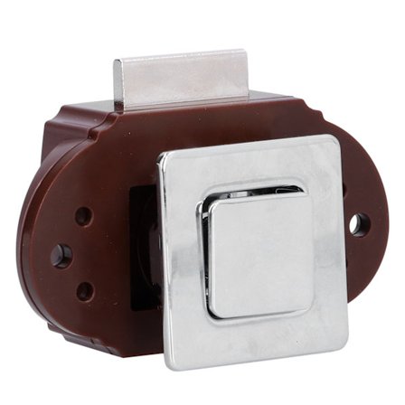 Trykknap Lås Firkantet Metal Skab Nøglefri Låseknap Skab Yacht