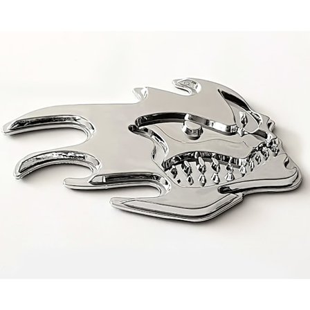 Emblem CarLogo - Flaming Skull