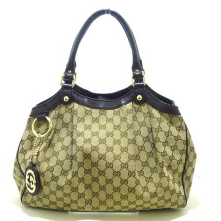 Gucci Vintage Pre-owned Cotton HandTas , Zwart , Dames , Maat: ONE Size Vintage Tassen