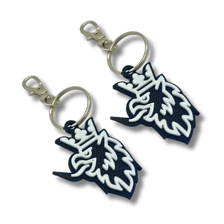 2x Nyckelring Clip On & Go karbinhake för Saab Svart M