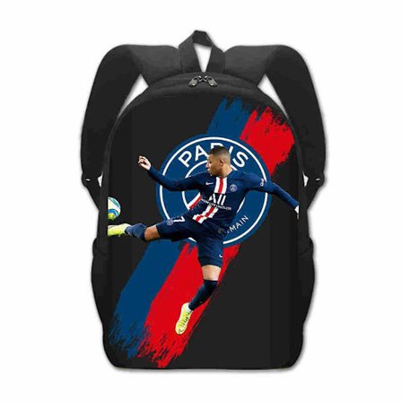 Jalkapallo Tähti Koululaukku Ala-asteen oppilaan Reppu Kylian Mbappé 40cm A 40cm