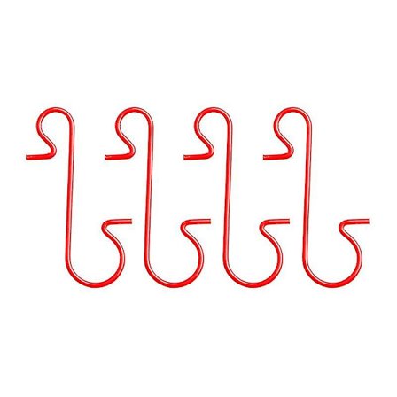 100 stk røde S-formede opphengskroker S-krok flerbrukskrok