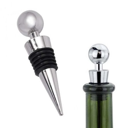 2 stk. Vinkork i sølvfarve - Vinprop Vinprop Sølv sølvstk