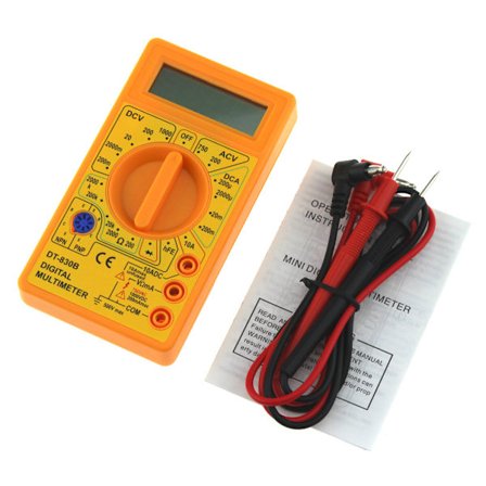 Digital multimeter med summerutgångsspänning ampere ohm testare sond