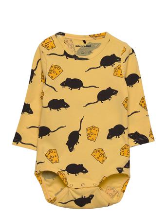 Mouse Aop Ls Body Bodies Long-sleeved Multi/mønstret Mini Rodini