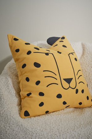 Jotex - Putetrekk 40x40 Cm Gul/svart - GEPARD - Kjøp Barneputer hos Jotex