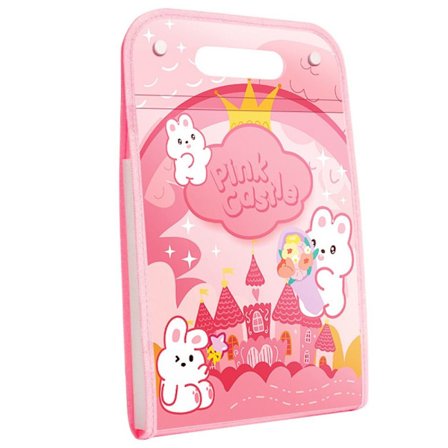 A4 Fil Mappe Test Papir Opbevaring Mappe PINK