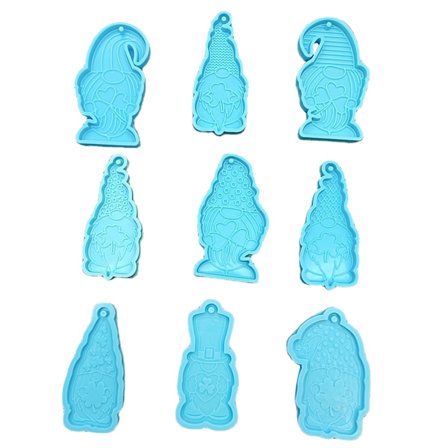 Silikon Gnome Mold med hull Firkløver Epoxy Casting Resin Mold Craft