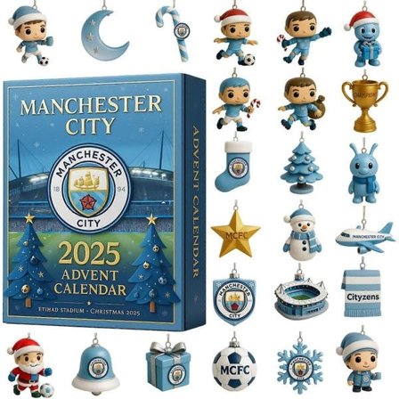 2025 Joulu Merirosvot Terva Yhtye Metsästäjä Manchester City Hawkeye Loman Yllätyslaatikko Joulukuusi Akryyli Litteä Koriste