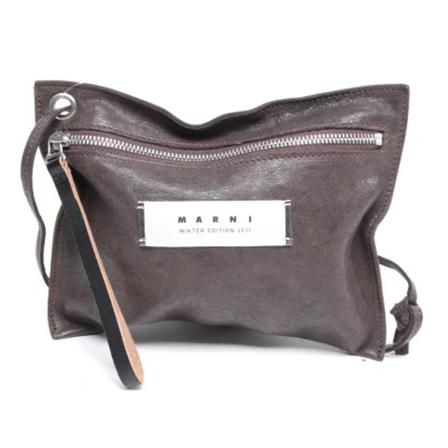 Marni Pre-owned Pre-owned Läder handvskor brun, Dam Vintage Väskor, Dam, Storlek: ONE SIZE