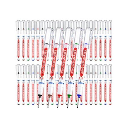 60 stk. Multifunksjons Dype Hull Markeringspenn Deep Colorful Marker Pen For Trebearbeiding Hardware Dec