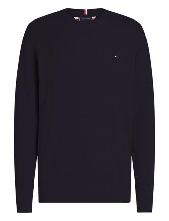 Refined Structure Crew Nk Navy Tommy Hilfiger