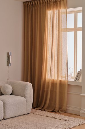 &Home - Multibandslängd Mila Wide 1 st - Beige - Veckbandslängder - 300 - Från Homeroom