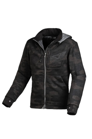 Giacca Moto Donna Macna District Stampa Stampa grigia XL