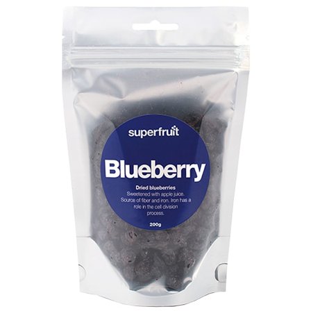 Superfruit Blueberry 200 g, Helse & Madvarer, Tørret Frugt & Nødder, Tørret Frugt