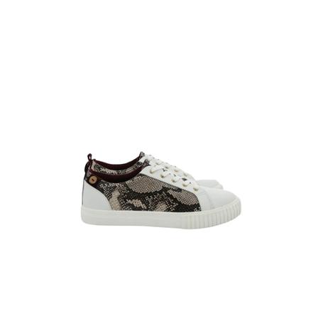 Faguo, Leather Balsa Sneakers Grijs, Dames, Maat:38 EU