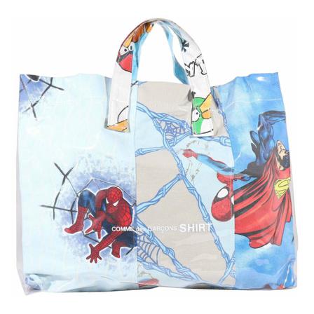 Comme des Garçons, Tote Bag Blauw, Dames, Maat:ONE Size