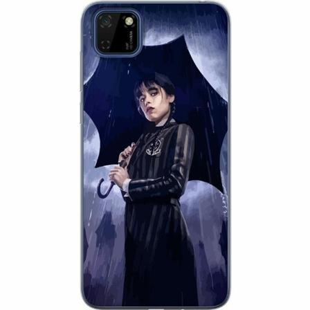 Huawei Y5p Genomskinligt Skal Wednesday Addams
