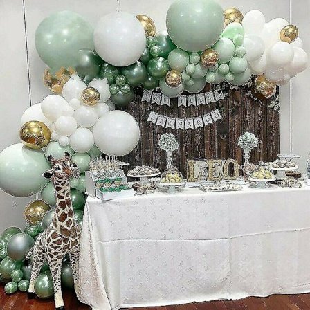 Green Balloon Arch Set Garland Ballon Kit Birthday Wedding Baby Shower