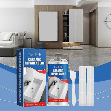 Keramisk reparasjonsmiddel for veggfliser, fugemasse og vanntett lim for badekar