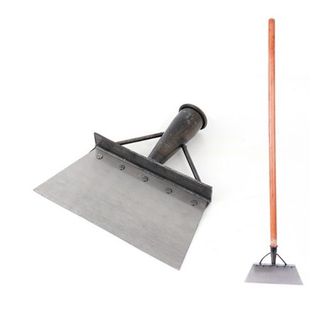 Multifunktionell skyffelhuvud Robust ogräsrensningsverktyg för rengöring av mossa skräp