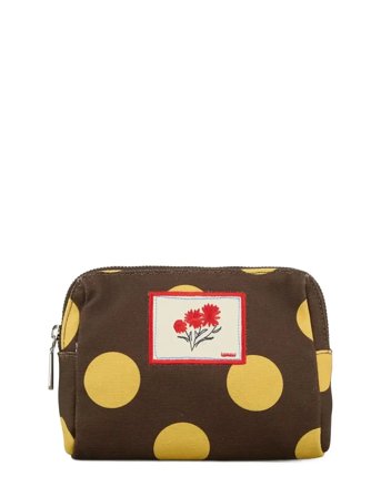 Becksöndergaard Maxi Polka Canvas Pouch Bag - Brown - ONE SIZE