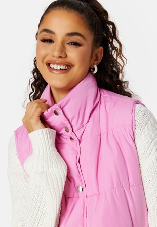 Pieces Tee Waist Coat Begonia Pink Klær