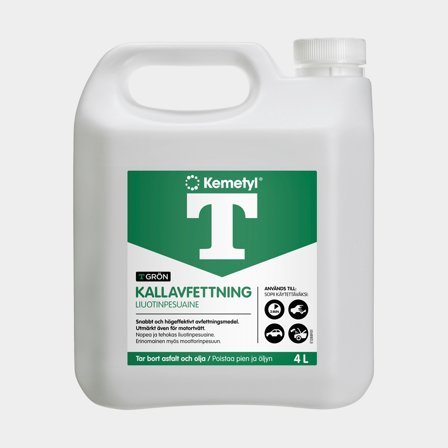Desengrasante en frío Kemetyl T-Grön, listo para usar, 4 litros