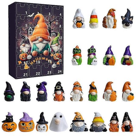 Halloween Adventskalender med dvärgornament Santa-figurer: Nedräkning till den läskiga säsongen med dvärgdockor*ds