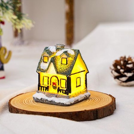 Julepynt Resin Tiny Houses Micro Landscape Resin Hous