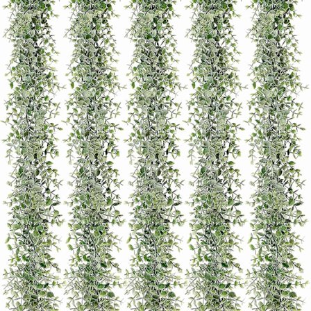 5 Pakker 30ft Kunstig Eukalyptus Girlander Kunstige Grønne Vines Kunstige Hengende Planter For Bryllup Tab