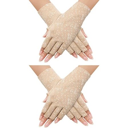 Kvinder Solcreme Fingerless Handsker Non Skid Sommer Handsker UV Prote