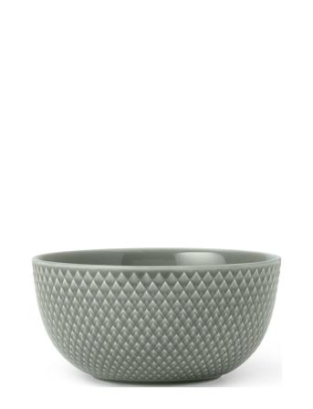 Rhombe Earth Skål Ø13 Cm Moss Home Tableware Bowls Breakfast Bowls Green Lyngby Porcelæn