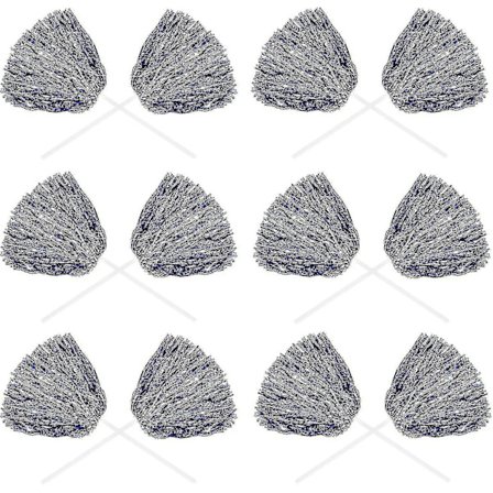 24-pak Cheerleading Pom Pom 12 tommer Cheerleader Pom Poms med Baton Blå Sølv