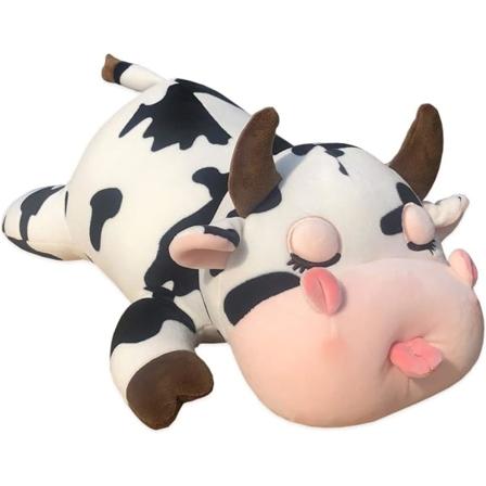 Ko plysj pute, bedårende koseko, utstoppet gårdsdyr