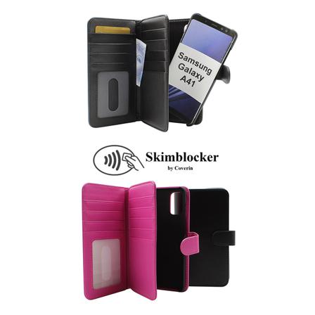 Skimblocker Xl Magnet Wallet Samsung Galaxy A41 Hotpink