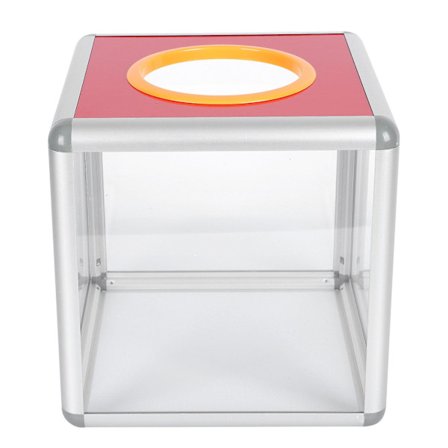 Skrivbordsbehållare Genomskinlig Akryl Donationslåda Lotterilåda Biljetter Donationslåda Lås Genomskinlig Valurna Förslagsförvaringslåda