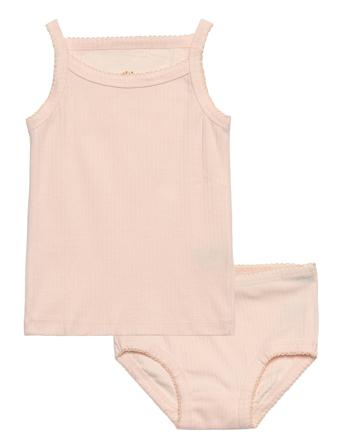 Rib Jersey 2Pack Straptop & Underpants Undertøysett Rosa Copenhagen Colors