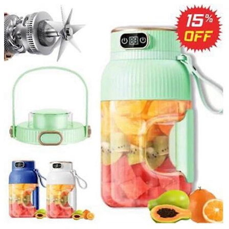 TonTon Fatpipiggsjuice Extraher Trådlös Bärbar Sport Stor Kapacitet Multifunktionell Liten Hushållsfrukt och Grönsaker Kopp Iskross