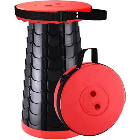 Bærbar foldeskammel camping plastik foldbar skammel stok udtrækkeligt sæde 150 kg belastningskapacitet