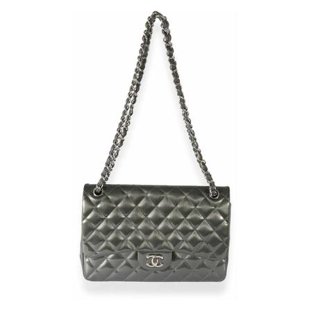 Chanel Vintage Pre-owned Shoulder Väska grå, Dam Vintage Väskor, Dam, Storlek: ONE SIZE