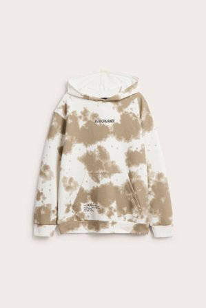 Kappahl | Mønstret hettegenser Hvit 122/128 | Hvit