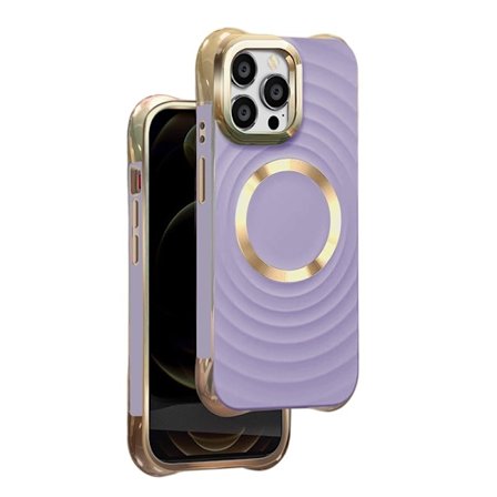 iPhone 16 - MagSafe-kompatibel Circle Glam Mag Skal Lila