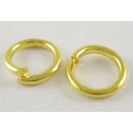 10 Gr (drygt 90 St.) Nickelfria Guldpläterade Motringar Ø 8mm.