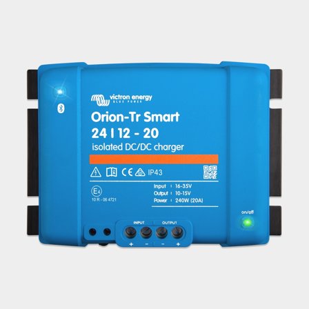 Cargador DC/DC 24 V a 12 V Victron Orion-Tr Smart Isolated 24/12-20, 240 W, 20 A