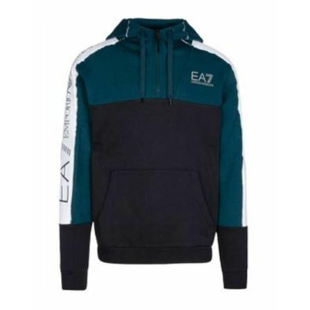 Emporio Armani Ea7, Hoodies Blauw, Heren, Maat:L