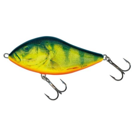 Salmo Slider 7cm, 17g Flytande - Real Hot Perch