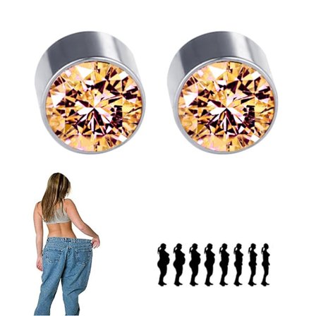 Champagne Magnetiska Örhängen Viktminskning Kropp Bantning Smycken Gåva