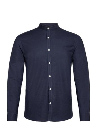 Yarn Dyed Oxford Superflex Shirt L/ Navy Lindbergh